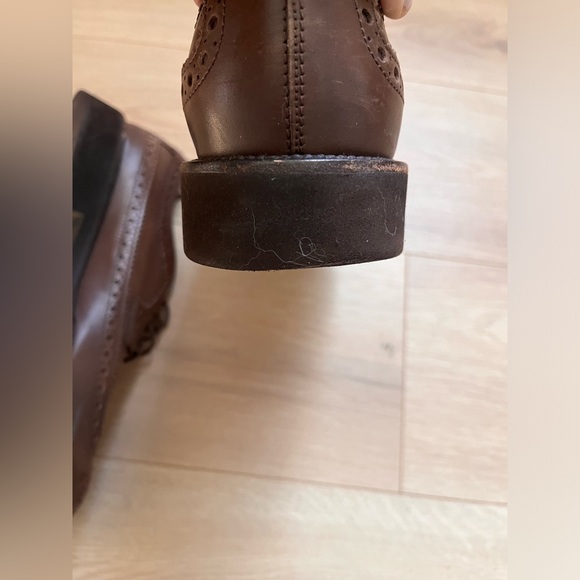 Tod’s leather wing tip derby shoes brown rubber sole - Picture 15 of 16